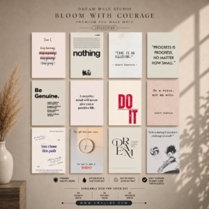 Bloom With Courage PVC Wallmate | 12pcs set