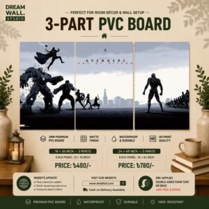 3 Part PVC Wallboard Set | Dream Wall Studio