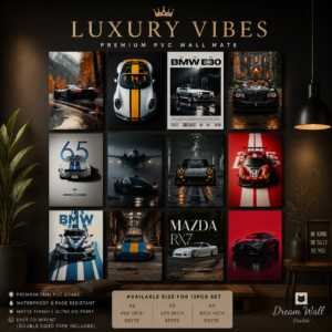 Luxury Vibes PVC Wallmate | 12pcs set