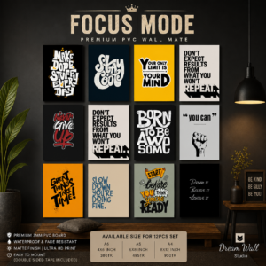 Focus Mode PVC Wallmate | 12pcs set