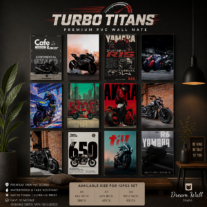 Turbo Titans PVC Wallmate | 12pcs set