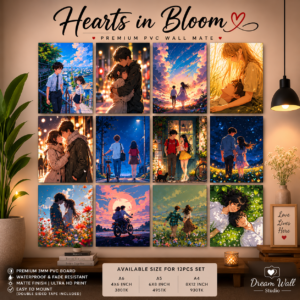 Heart in Bloom PVC Wallmate | 12pcs set