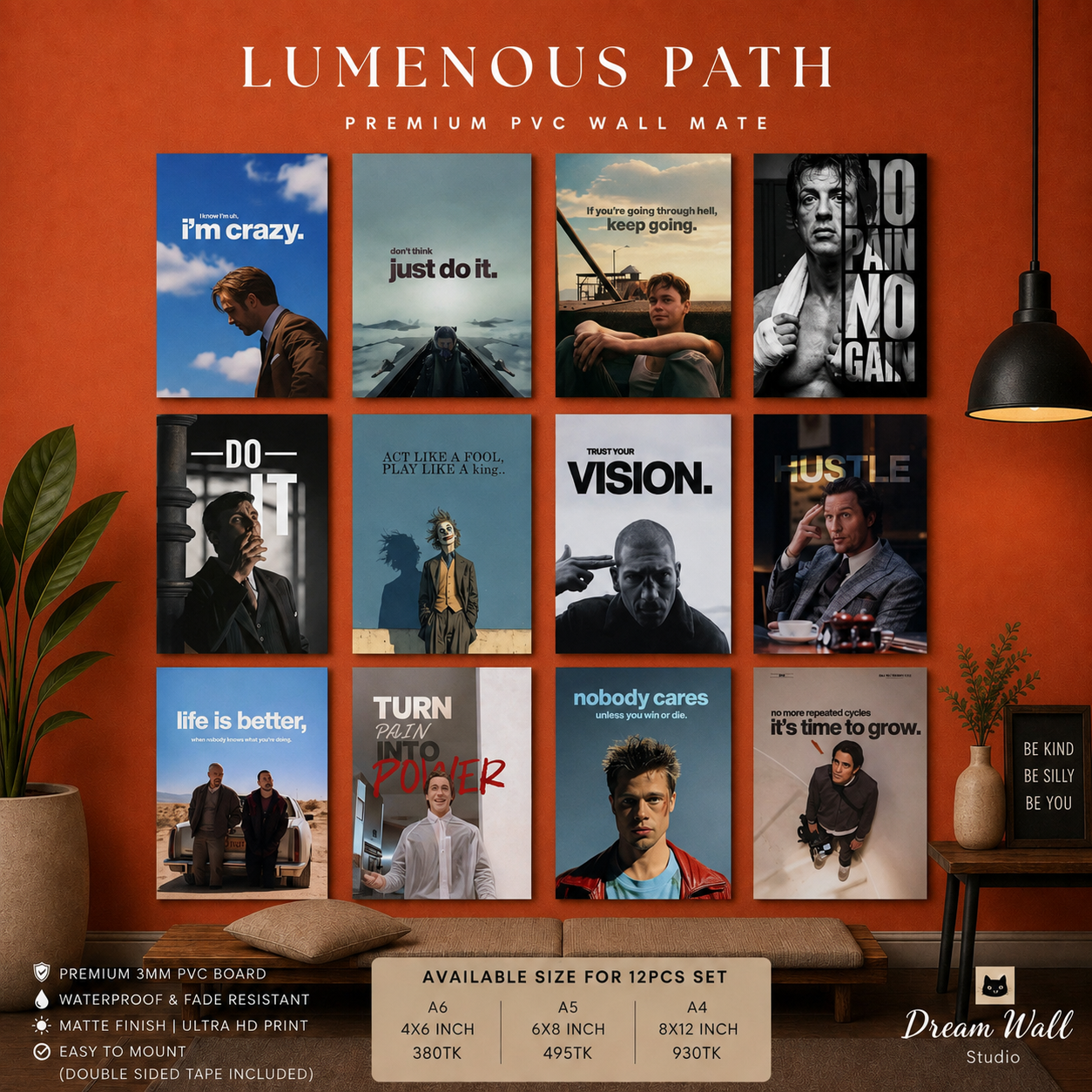 Lumenous Path PVC Wallmate | 12pcs set