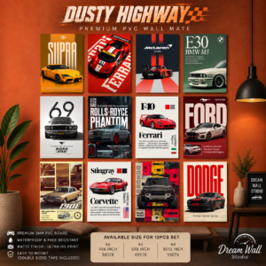 Dusty Highway PVC Wallmate | 12pcs set