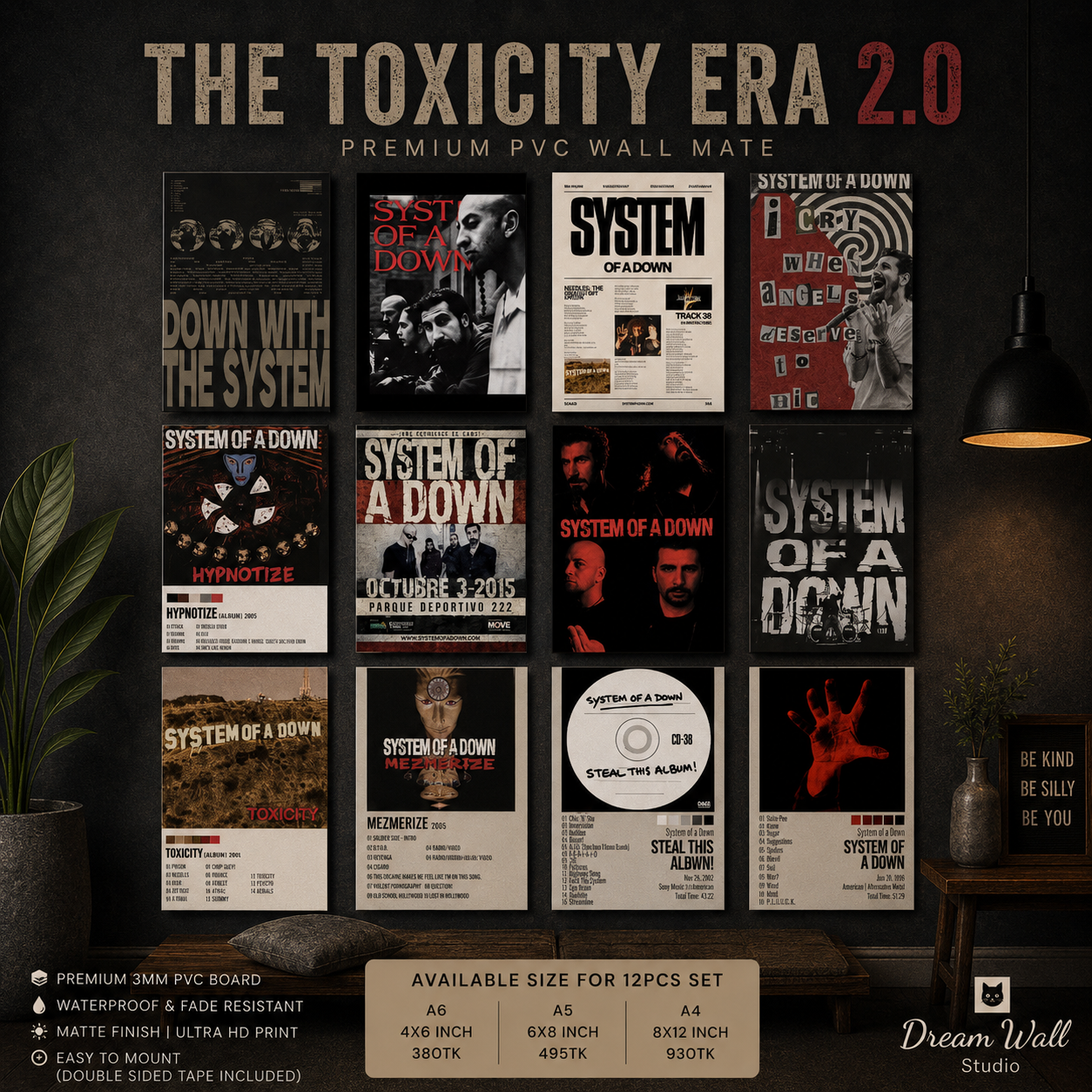 Toxicity Era 2.0 PVC Wallmate | 12pcs set