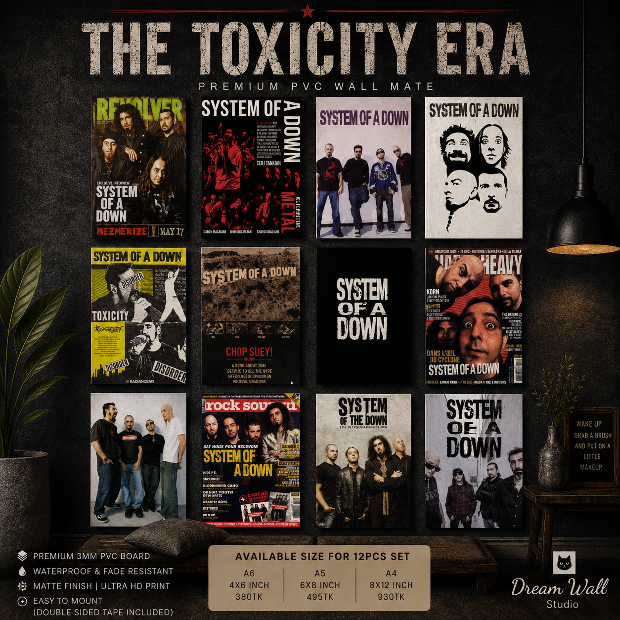 Toxicity Era PVC Wallmate | 12pcs set