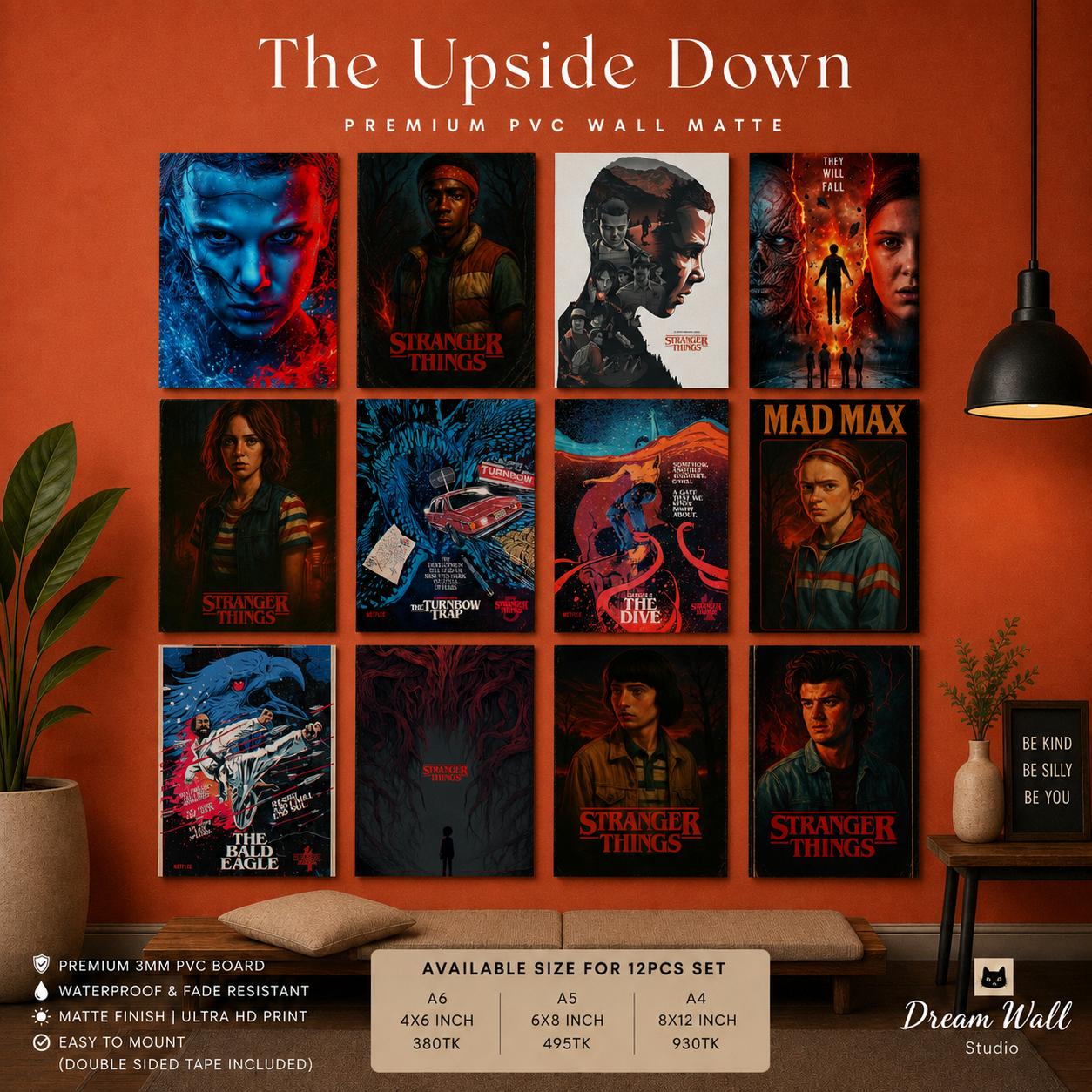 The Upside Down PVC Wallmate | 12pcs set