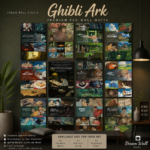 Ghibli Ark 12 Pcs PVC Wallmate set – Studio Ghibli wall decor