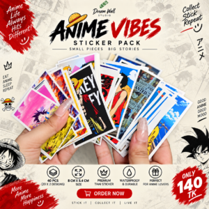Anime Vibes Stickers Pack | 40pcs