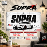Toyota Supra 3 Part PVC Wallboard Set