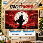 Itachi Uchiha 3 Part PVC Wallboard Set
