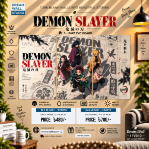 Demon Slayer 3 Part PVC Wallboard Set