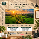 Where Nature Breathes Peace 3 Part PVC Wallboard Set