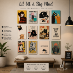 Lil Bit & Big Mud 12 Pcs PVC Wallmate set
