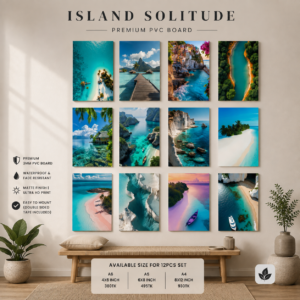 Island Solitude 12 Pcs PVC Wallmate set