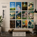 Ghibli Frame 12 Pcs PVC Wallmate set