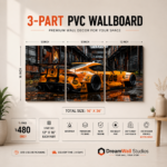 Orange Street Racer 3 Part PVC Wallboard Set