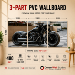 Black Custom Cruiser 3 Part PVC Wallboard Set