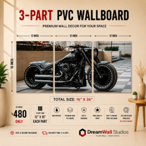 Black Custom Cruiser 3 Part PVC Wallboard Set