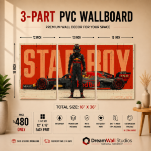 Starboy Racer 3 Part PVC Wallboard Set