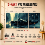 Batmobile Gotham Night 3 Part PVC Wallboard Set