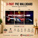 Porsche 911 Racing 3 Part PVC Wallboard Set