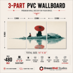 Red Umbrella Samurai 3 Part PVC Wallboard Set