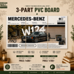 Mercedes-Benz W124 3 Part PVC Wallboard Set