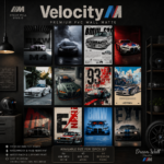 Velocity M 12 Pcs PVC Wallmate set – BMW M wall decor