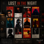 Lost in the Night 12 Pcs PVC Wallmate set – The Weeknd wall decor