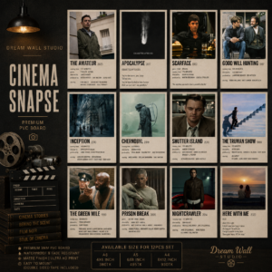 Cinema Synapse 12 Pcs PVC Wallmate set – movie wall decor