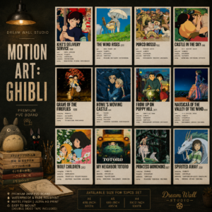Motion Art: Ghibli 12 Pcs PVC Wallmate set – Studio Ghibli wall decor