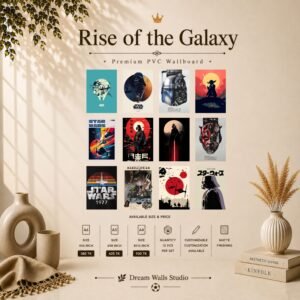 Rise of the Galaxy 12 Pcs PVC Wallmate set – Star Wars wall decor
