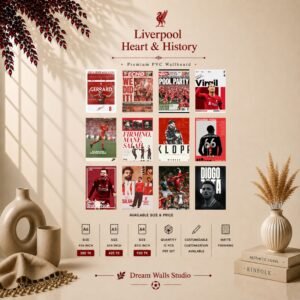 Liverpool Heart & History 12 Pcs PVC Wallmate set – Liverpool FC wall decor