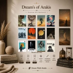 Dream's of Arakis 12 Pcs PVC Wallmate set – Dune wall decor