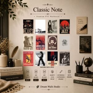 Classic Note 12 Pcs PVC Wallmate set – jazz and classic music wall decor