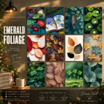 Emerald Foliage 12 Pcs PVC Wallmate set – botanical wall decor