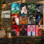 Animix Studio 12 Pcs PVC Wallmate set – anime wall decor