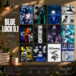 Blue Lock 0.1 12 Pcs PVC Wallmate set – Blue Lock wall decor
