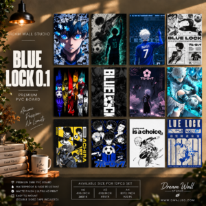 Blue Lock 0.1 12 Pcs PVC Wallmate set – Blue Lock wall decor