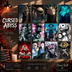 Cursed Abyss 12 Pcs PVC Wallmate set – Jujutsu Kaisen wall decor