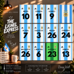 The Lionel Express 12 Pcs PVC Wallmate set – Messi wall decor