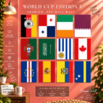 World Cup Edition 3 12 Pcs PVC Wallmate set – World Cup wall decor