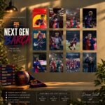 Next Gen Barca 12 Pcs PVC Wallmate set – FC Barcelona wall decor