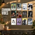 Starborn Vibes 12 Pcs PVC Wallmate set – music wall decor