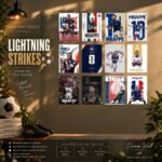 Lightning Strikes 12 Pcs PVC Wallmate set – Mbappé wall decor