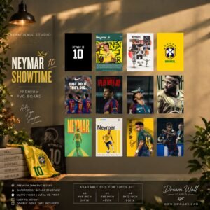 Neymar Showtime 12 Pcs PVC Wallmate set – Neymar wall decor