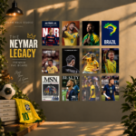 Neymar Legacy 12 Pcs PVC Wallmate set – Neymar wall decor