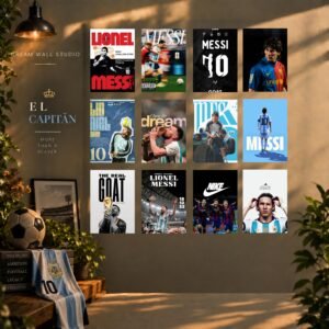 El Capitán 12 Pcs PVC Wallmate set – Messi wall decor