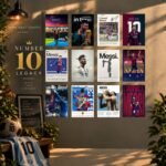 Number 10 Legacy 12 Pcs PVC Wallmate set – Messi wall decor